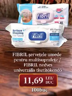 CBA Fibril șervețele umede pentru multisuprafețe / Fibril nedves univerzalis tisztitokendo Ofertă