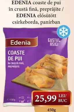 CBA Edenia coaste de pui în crustă fină, preprăjite Ofertă