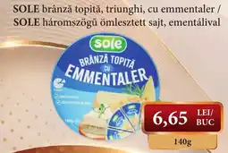 CBA sole brânză topită cu emmentaler Ofertă