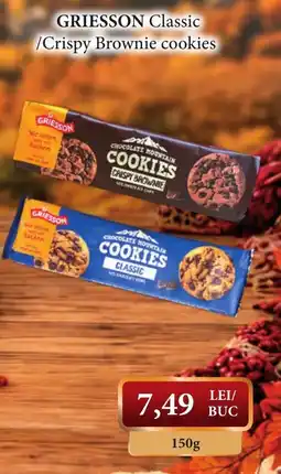 CBA Griesson classic / crispy brownie cookies Ofertă