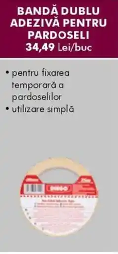 Diego Bandă dublu adezivă pentru pardoseli Ofertă