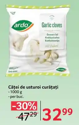 Selgros ardo căței de usturoi curățați Ofertă