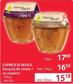 Selgros Capricii și Delicii Zacusca de vinete / cu ciuperci Ofertă
