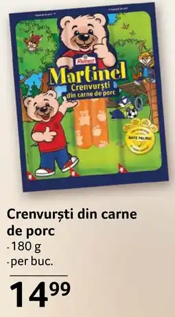 Selgros Martinel crenvurști din carne de porc Ofertă