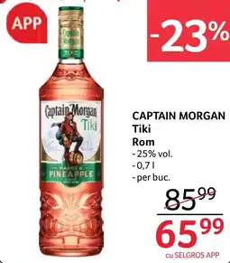 Selgros Captain Morgan Tiki Ofertă