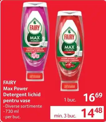Fairy max power detergent lichid pentru vase
