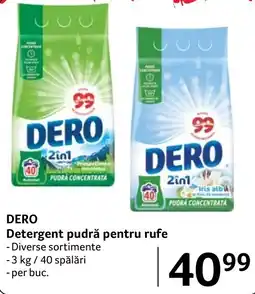 Selgros Dero detergent pudră pentru rufe Ofertă