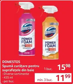 Selgros Domestos spumă curățare pentru suprafețele din baie Ofertă