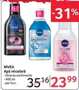 Selgros Nivea apă micelară Ofertă