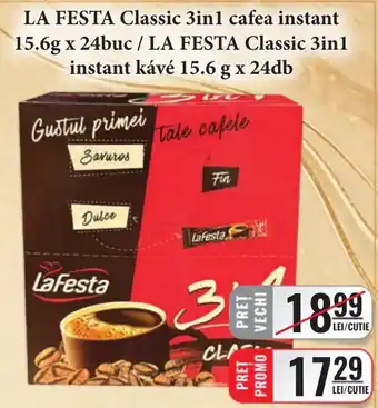 Lafesta classic 3in1 cafea instant