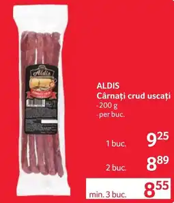 Selgros Aldis cârnați crud uscați Ofertă