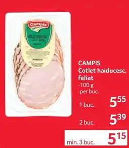 Selgros Campis cotlet haiducesc, feliat Ofertă