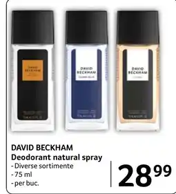 Selgros David beckham deodorant natural spray Ofertă
