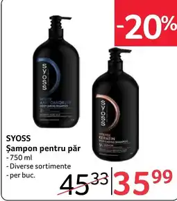 Selgros Syoss şampon pentru păr Ofertă