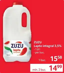 Selgros Zuzu lapte integral Ofertă