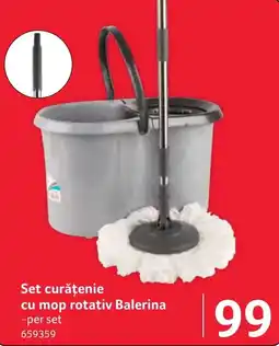 Selgros Balerina set curățenie cu mop rotativ Ofertă