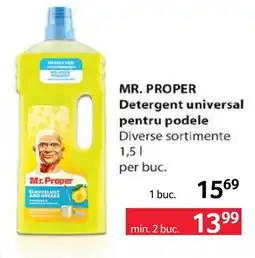 Selgros Mr. Proper Detergent universal pentru podele Ofertă