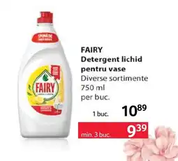 Selgros Fairy detergent lichid pentru vase Ofertă