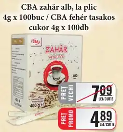 CBA CBA zahăr alb, la plic Ofertă