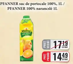 CBA Pfanner suc de portocale 100% Ofertă