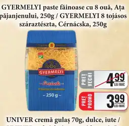 CBA Gyermelyi paste fainoase cu 8 ouă Ofertă
