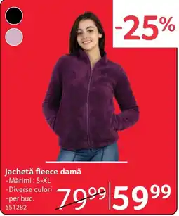 Selgros Jachetă fleece damă Ofertă