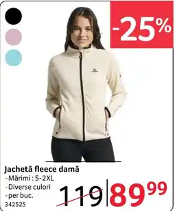 Selgros Jachetă fleece damă Ofertă