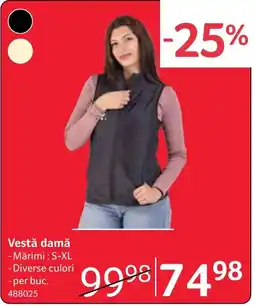 Selgros Vestă damă Ofertă