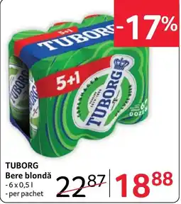 Selgros Tuborg Bere blondă Ofertă