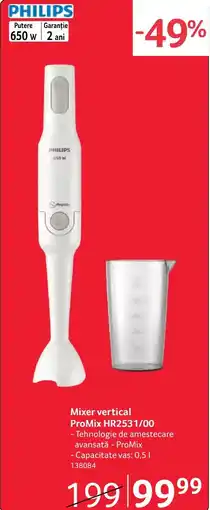 Selgros Philips mixer vertical promix hr2531/00 Ofertă