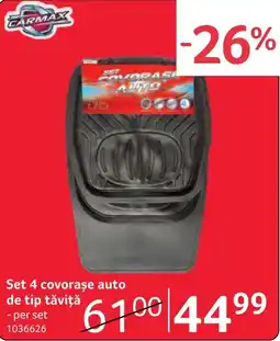 Selgros Carmax set covorașe auto Ofertă