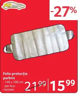 Selgros Ro group folie protectie parbriz Ofertă