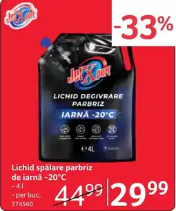 Selgros JetXpert lichid degivrare parbriz iarnă -20°c Ofertă