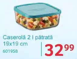 Selgros Caserolă 2 l pătrată Ofertă