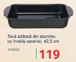 Selgros Tavă adâncă din aluminiu cu înveliș ceramic Ofertă