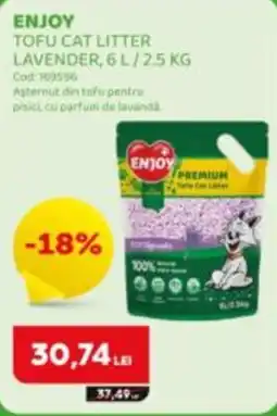 Animax Enjoy tofu cat litter lavender Ofertă