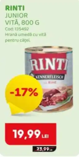 Animax Rinti junior vită Ofertă