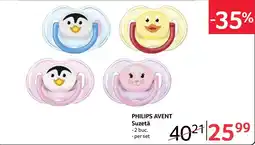 Selgros Philips Avent Suzetă Ofertă