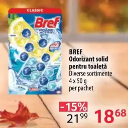 Selgros Bref Odorizant solid pentru toaletă Ofertă