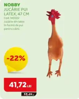 Animax Nobby jucarie pui latex Ofertă