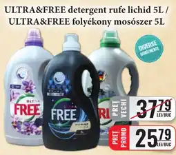 CBA ultra&free detergent rufe lichid Ofertă