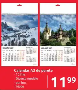 Selgros Calendar A3 de perete Ofertă