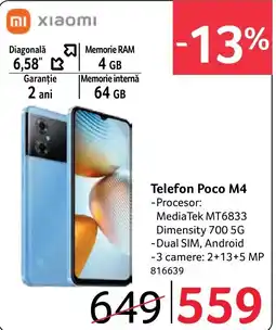Selgros Xiaomi Telefon Poco M4 Ofertă