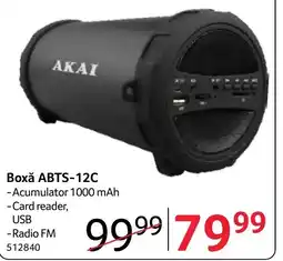 Selgros Akai boxă abts-12c Ofertă