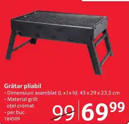 Selgros Grătar pliabil Ofertă