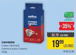 Mega Image Lavazza cafea măcinată crema e gusto classico Ofertă