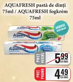 CBA Aquafresh pastă de dinți Ofertă