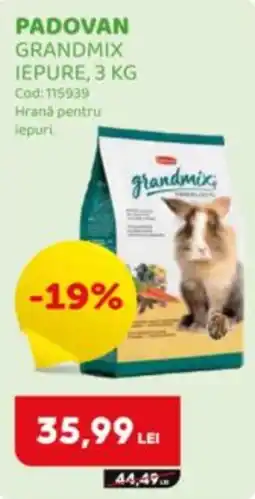 Animax Padovan grandmix iepure Ofertă