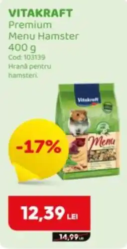 Animax Vitakraft premium menu hamster Ofertă