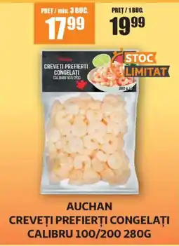 Auchan Auchan creveți prefierți congelăți Ofertă